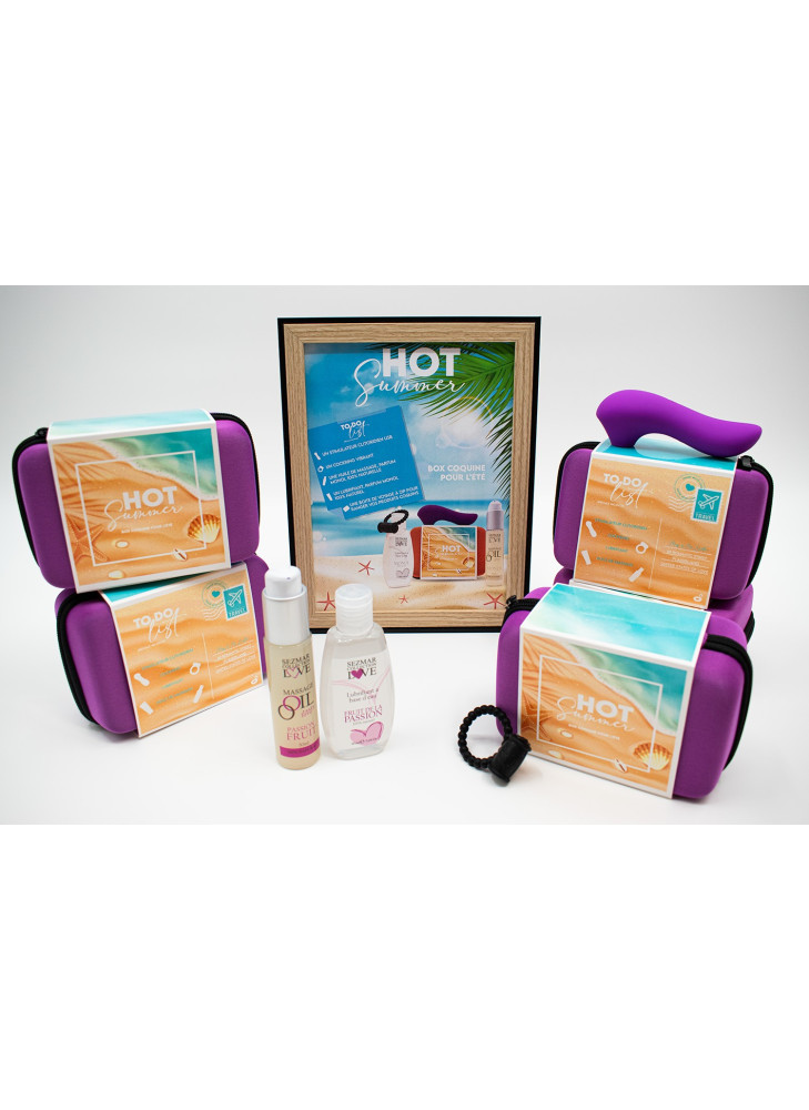 5 Box Hot Summer parfum Fruit de la Passion + 1 cadre offert